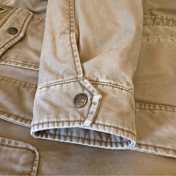 Levi’s Sherpa Lined Utility Jacket Men’s Medium Brown Cotton Military Workwear - Picture 13 of 15